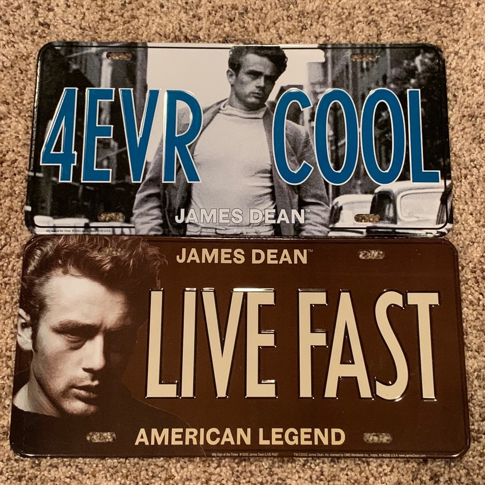 2 James Dean License Plates